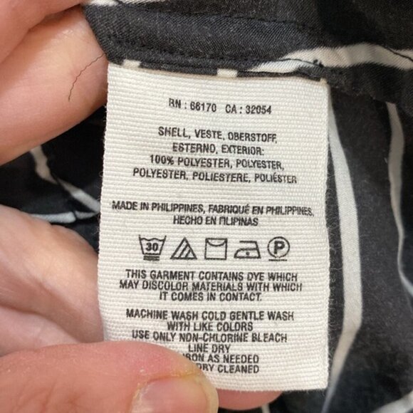 Hei Hei Anthropologie Aroha Bomber Jacket Womens Small S Black/White Zip Front - Picture 15 of 15